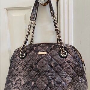 Kate Spade quilted snakeskin handbag